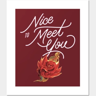 nice to meat you Posters and Art